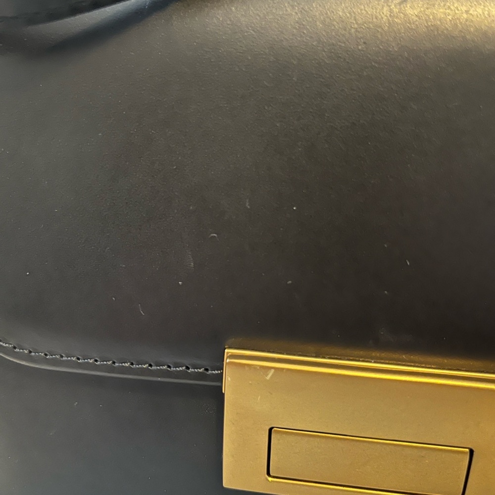 Loeffler Randall Black Crossbody Bag with Gold Accent - Picture 7 of 7